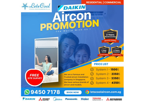 Daikin aircon promotion