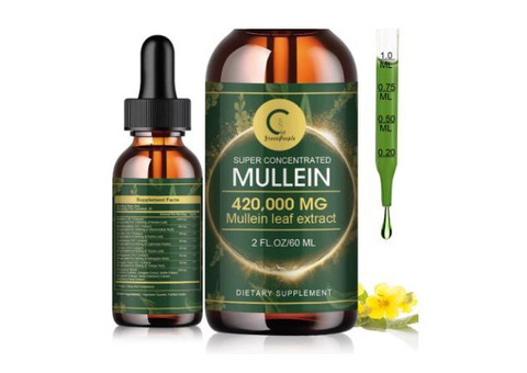 Mullein Leaf Drops - Lung Cleanse & Respiratory Support
