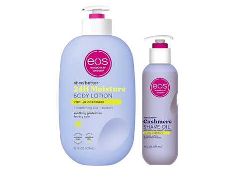 eos Vanilla Cashmere Lotion & Shave Oil Bundle