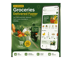 On-Demand Grocery Delivery App – Fresh Groceries