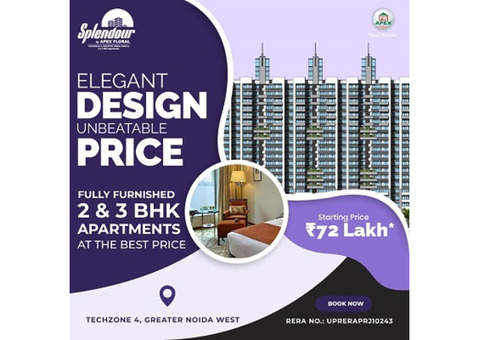 2 Bhk  Apartments in Noida Extenstion by Apex Splendour