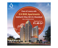 3 BHK Premium Apartments in  Apex Quebac  At Siddharth  Vihar