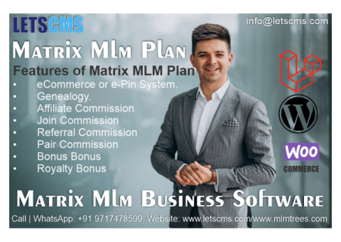 Best Matrix MLM Software for E-Pin and Ecommerce By LETSCMS