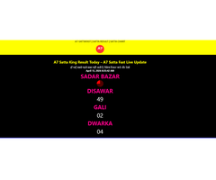 A7 Satta King Result Today - Fast & Accurate A7 Satta King Updates