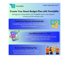 Expense Tracker App for Smart Money Control - Timelybills