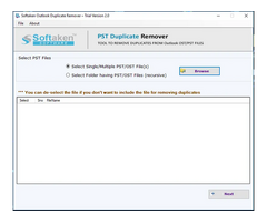 Softaken PST Duplicate Remover Tool