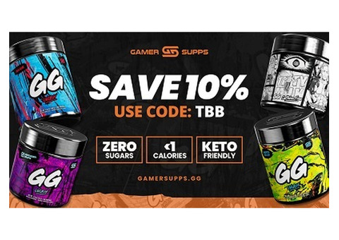 Save 10% on GamerSupps GG Energy – Use Code TBB