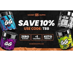 Save 10% on GamerSupps GG Energy – Use Code TBB