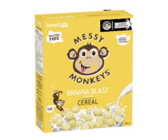Messy’s Banana Blast Cereal Monkey Treats