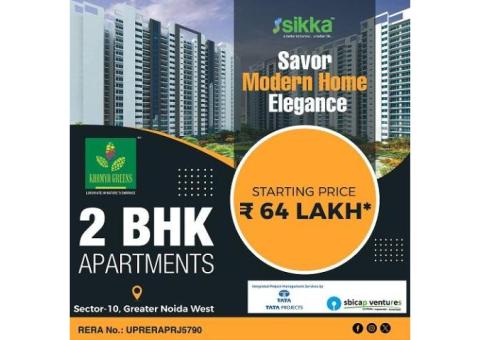 2bhk Apartment in sikka kaamya greens  greater noida west