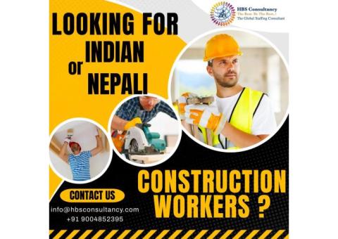 Contact Us for Skilled Construction Workers from India