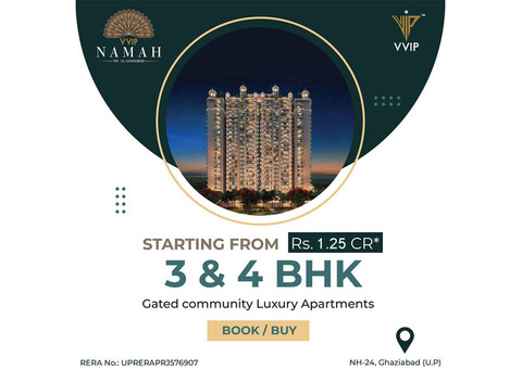 VVIP Namah, 3 bhk and  4 bhk luxury Apartments in Ghaziabad