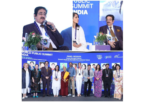 Dr. Sandeep Marwah Addresses World Public Summit on Global Unity