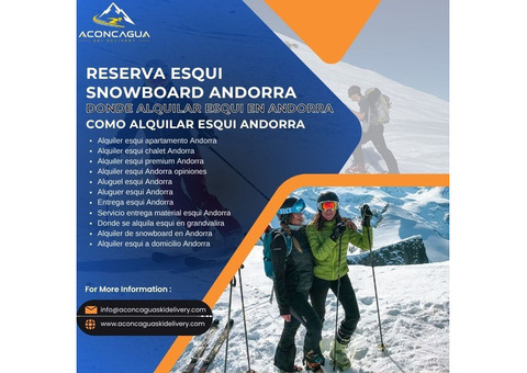 Vive la nieve con Alquiler esqui apartamento Andorra