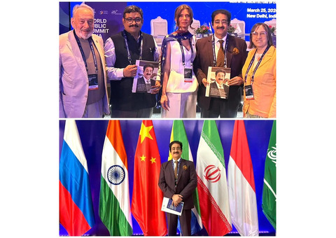 Dr. Sandeep Marwah Featured on the Cover of BRICS Magazine at Global