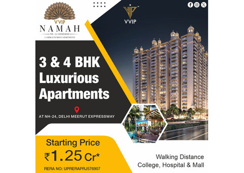 Vvip Namah | NH24, Ghaziabad | 3 /4 Bhk  Apartments