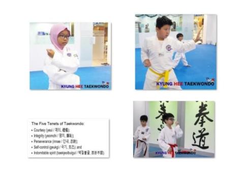 The five tenets of TKD help students 2directed toward their goal
