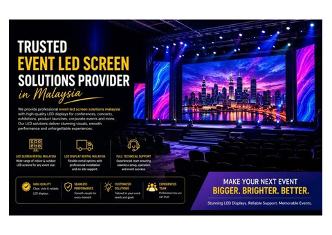 Trusted Event LED Screen Solutions Provider in Malaysia