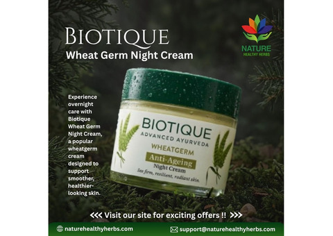 Biotique Wheatgerm Night Cream – Best Cream & Face Moisturizer