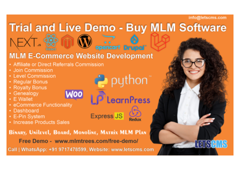 Trial and Live Demo - Buy MLM Software in 2024 | Multi-level Marketing