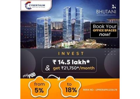 A Commercial Office Spaces by Bhutani Cyberthum in Greater Noida