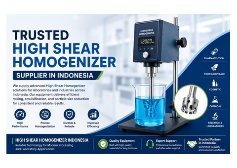 Trusted High Shear Homogenizer Supplier in Indonesia