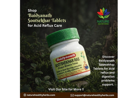 Shop Baidyanath Sootsekhar Tablets for Acid Reflux Care