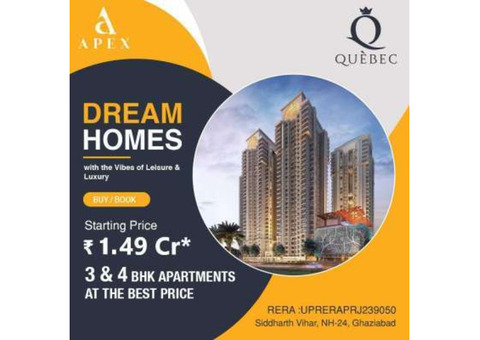 3 Bhk and 4 Bhk   Apartments  In  Siddharth Vihar,Ghaziabad