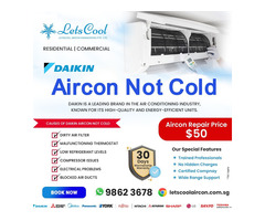 Daikin Aircon not cold