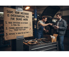 Signs Your Mechanic is Overcharging You for Brake Work