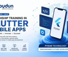 Internship Training in Flutter Mobile Apps with Expert Mentors