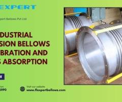 Industrial expansion bellows for vibration and stress absorption