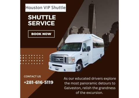 Bus shuttle service to Galveston