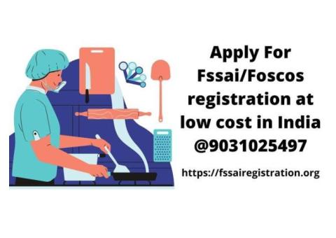 Apply For Fssai/Foscos registration at low cost in India @9031025497