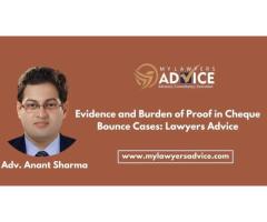 Evidence and Burden of Proof in Cheque Bounce Cases