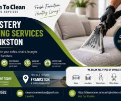 upholstery cleaning services in Frankston