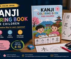kanji coloring book for children