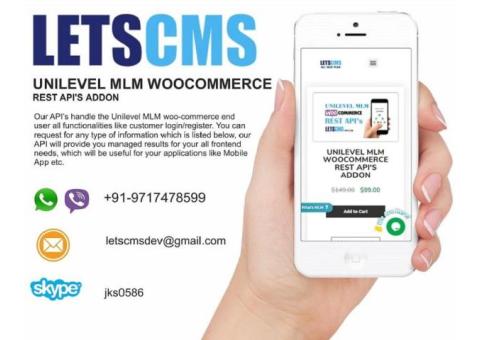 Unilevel MLM Plan Rest API | Wordpress Rest API FrontEnd
