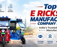 TOP E Rickshaw Manufacturers in India