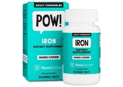 Chewable Iron Supplement For Women (90 count)