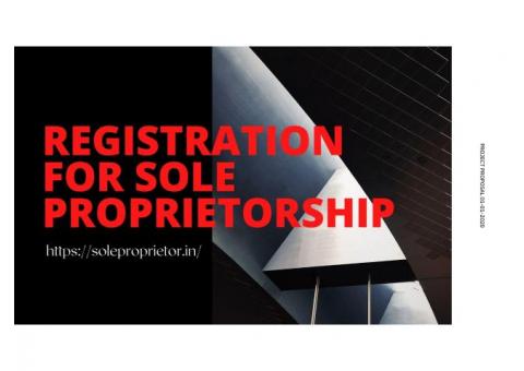 Registration service of sole proprietorship for msme@8538976655