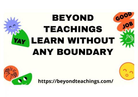 Offers for free online classes and live tutoring via beyond teachings