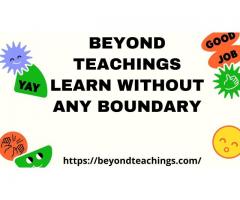 Offers for free online classes and live tutoring via beyond teachings