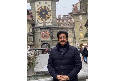 Sandeep Marwah Honored in Zurich at Bharat Mahtotsav