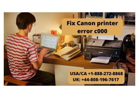 Canon printer error c000 | Call +1-888-272-8868