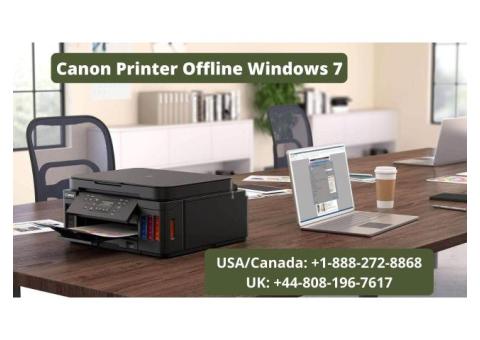 Canon Printer Offline Windows 7 Error | Call +1-888-272-8868