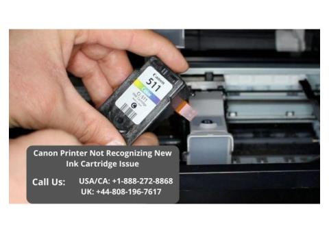 Canon Printer Not Recognizing Ink Cartridge +1-888-272-8868