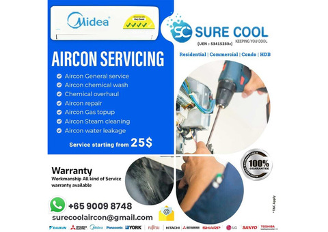 Midea Aircon Service Price Singapore