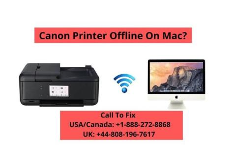 Steps To Fix Canon Printer Offline Mac Error | Call +1-888-272-8868