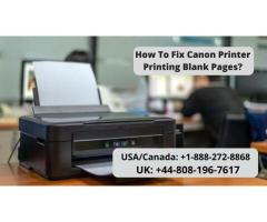 Canon Printer Printing Blank Pages Error | Call  +1-888-272-8868